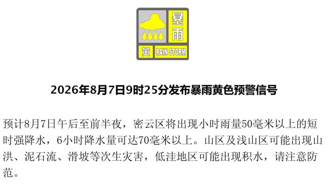 北京发布暴雨蓝色、雷电黄色预警!多区将出现短时强降水,具体时段—— 北京发布暴雨蓝色、雷电黄色预警!多区将出现短时强降水,具体时段——