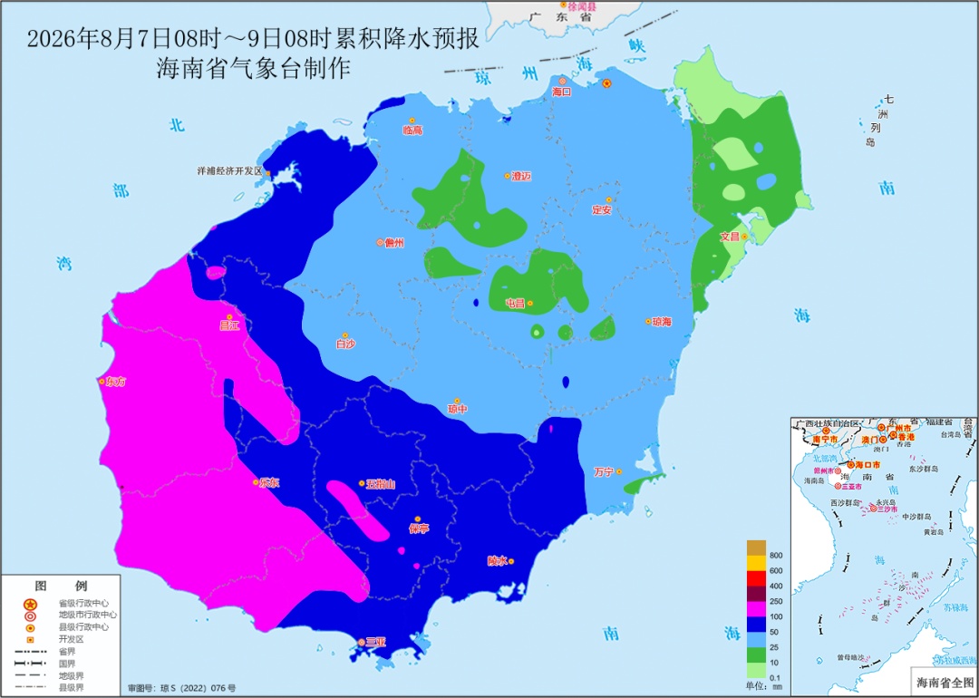 今明两天海南局地大暴雨,强降水何时减弱?未来一周海南天气→ 今明两天海南局地大暴雨,强降水何时减弱?未来一周海南天气→