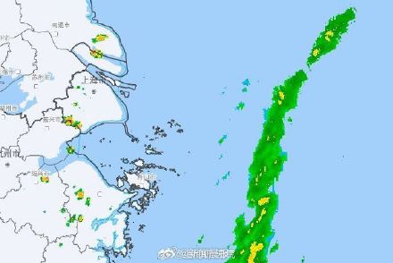 上海今天预警乱飞 白海豚外围螺旋雨带接近上海 上海今天预警乱飞 白海豚外围螺旋雨带接近上海