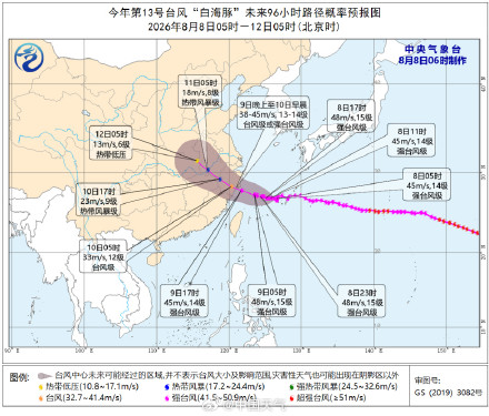 台风白海豚登陆点缩圈