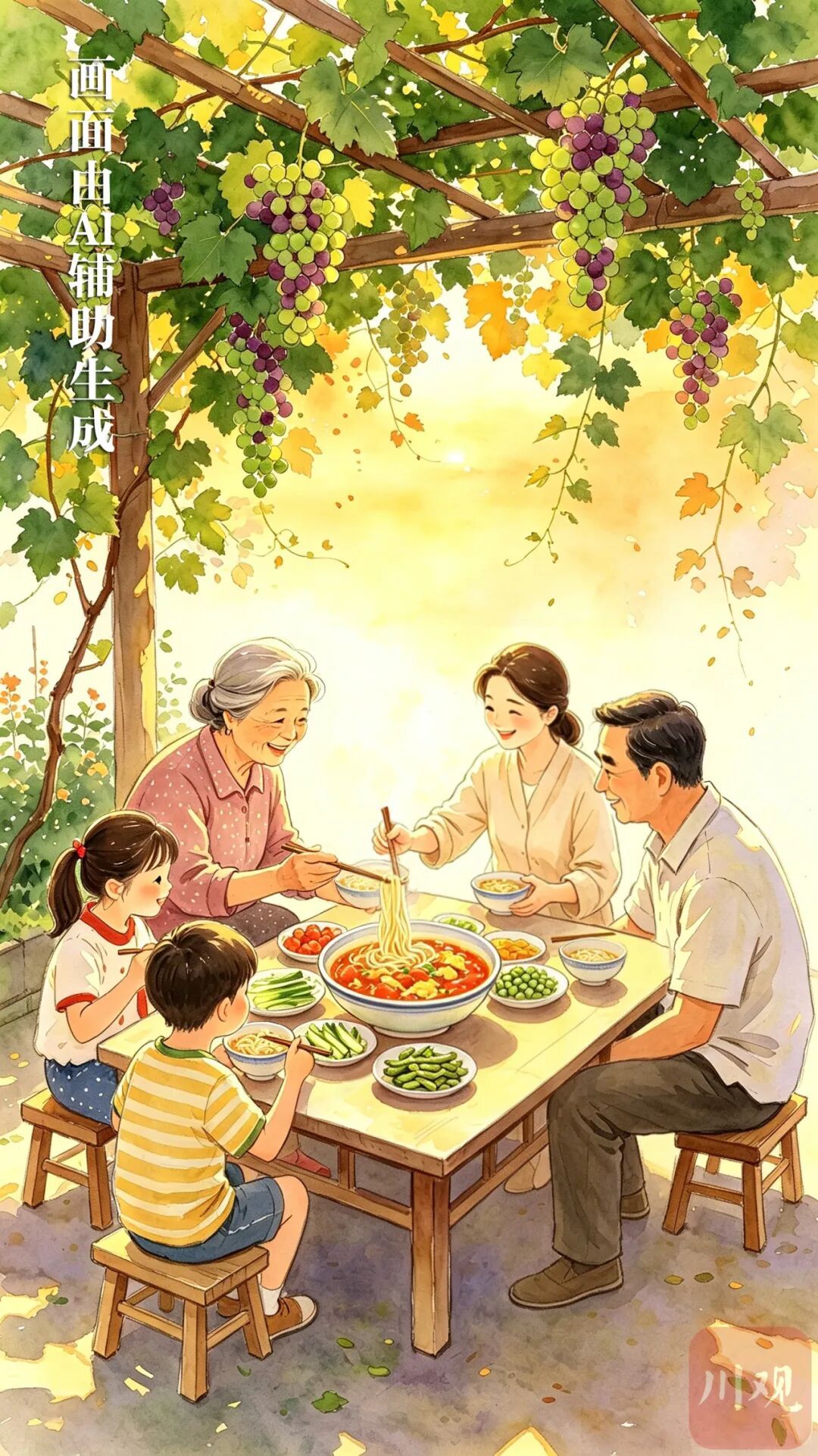 夏天的这一碗面，藏着家人围坐的安稳与快乐丨枕边书语