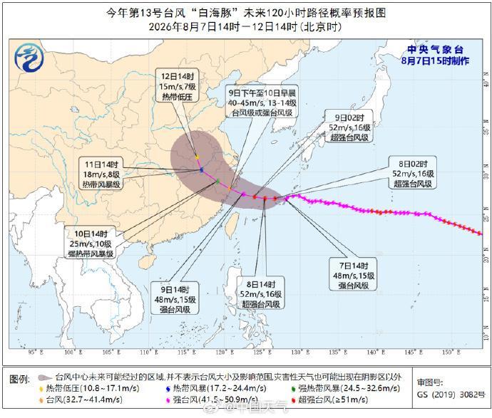 台风“白海豚”加强！中心附近最大风力已达15级，最新研判