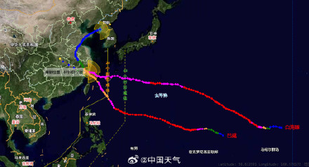 “白海豚”登陆点与“巴威”一样