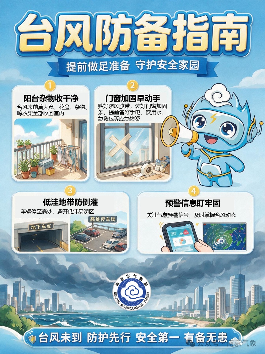 阵风8到9级+大雨到暴雨！台风“白海豚” 未来五天持续影响南京，请注意防范
