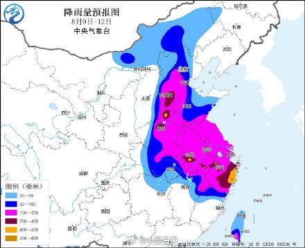 “白海豚”登陆浙江玉环 沿海10余省份将掀强风雨