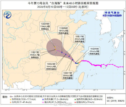 台风白海豚强度逐渐减弱 台风白海豚强度逐渐减弱