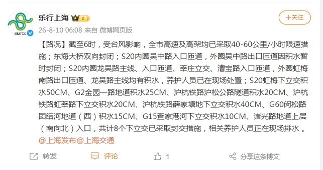 上海5区高挂暴雨橙警!今日仍有大到暴雨,局部大暴雨!上班重要提示:请合理调整出行方式,鼓励居家办公,两大机场近4成航班调减取消 上海5区高挂暴雨橙警!今日仍有大到暴雨,局部大暴雨!上班重要提示:请合理调整出行方式,鼓励居家办公,两大机场近4成航班调减取消