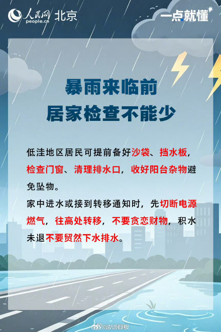 转发提醒！收到暴雨预警一定要早点行动