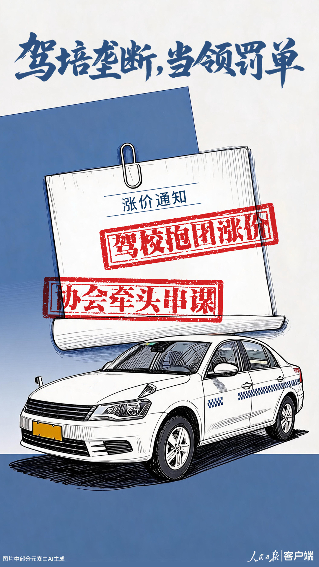 驾培垄断，当领罚单