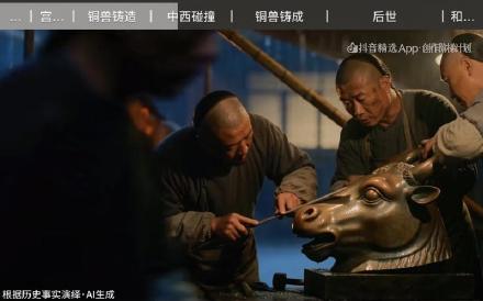 “95后”小伙用AI短片再现圆明园十二兽首铸造故事，网络播放超千万