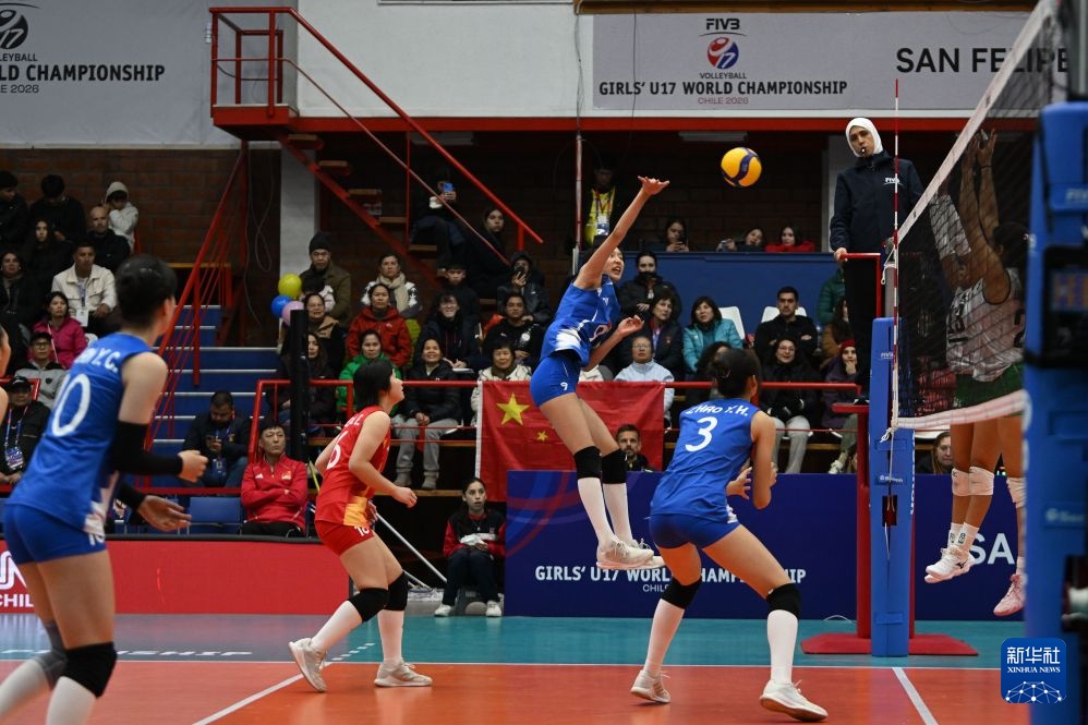 U17女排世锦赛小组赛：中国队胜墨西哥队