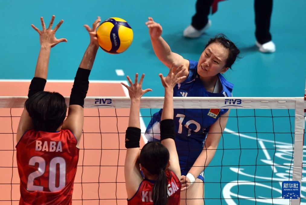 亚洲东区女子排球锦标赛：中国队胜日本队
