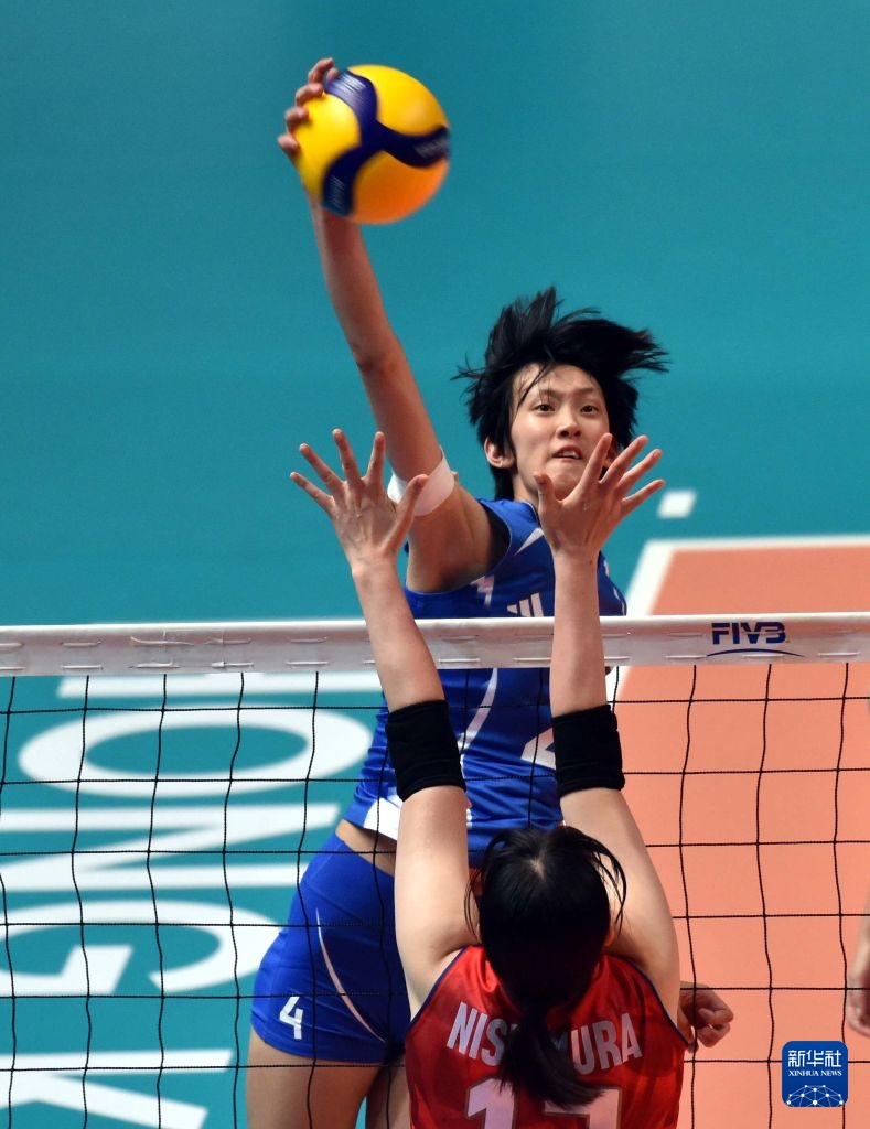 亚洲东区女子排球锦标赛：中国队胜日本队