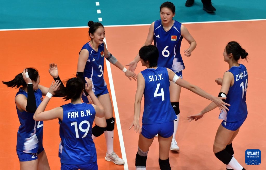 亚洲东区女子排球锦标赛：中国队胜日本队