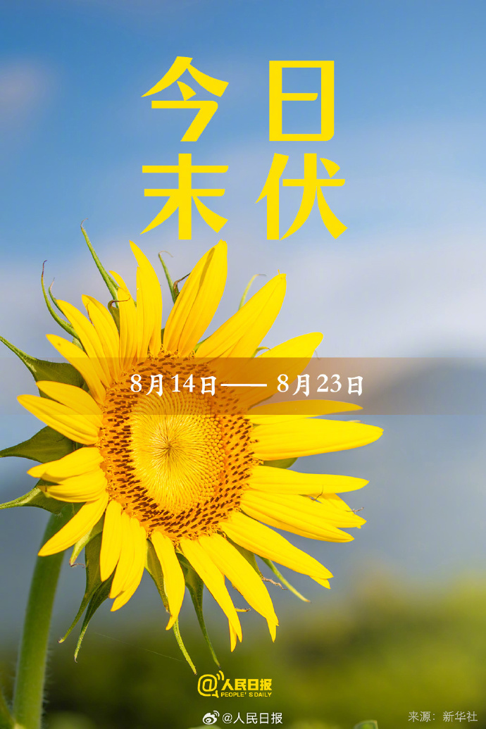 今日末伏,“加长版”三伏天正式进入尾声 今日末伏,“加长版”三伏天正式进入尾声