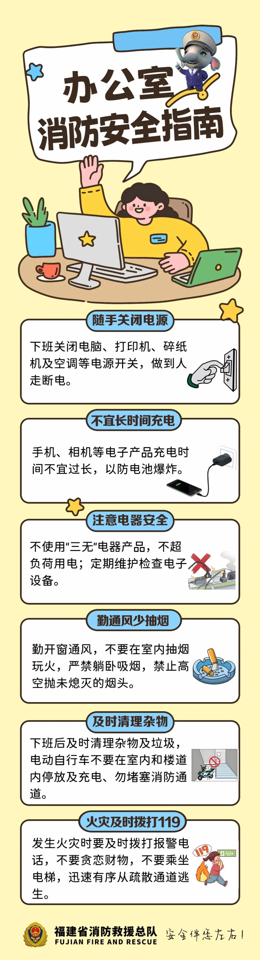 上班族注意了!工作再忙,也别忘了消防安全→ 上班族注意了!工作再忙,也别忘了消防安全→