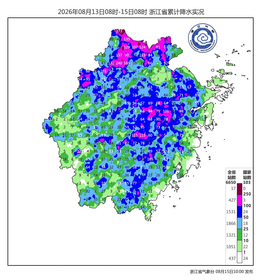 今明仍有大范围短时暴雨!两部门针对浙江启动防汛四级应急响应 今明仍有大范围短时暴雨!两部门针对浙江启动防汛四级应急响应
