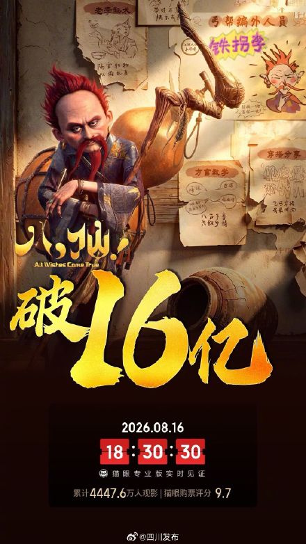 《八仙！》票房突破16亿