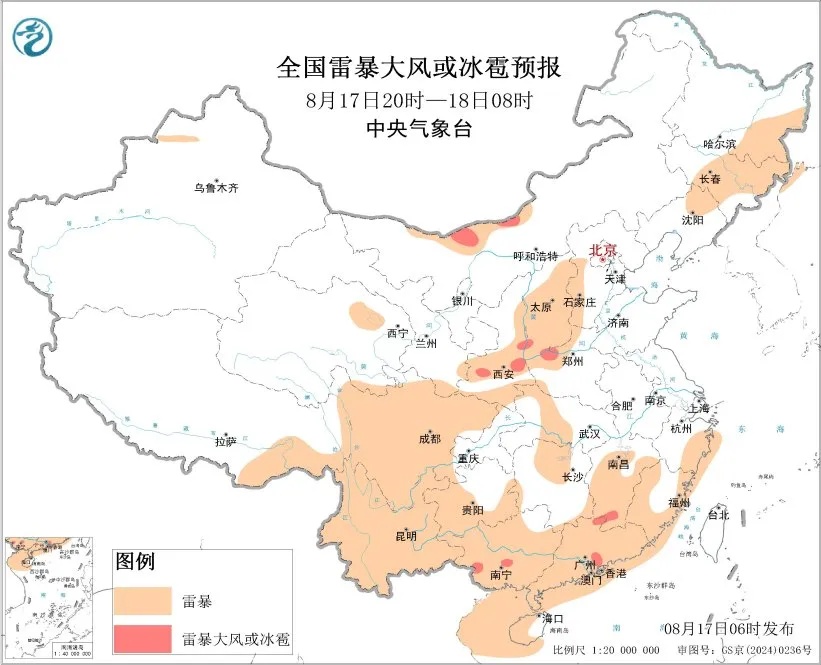 暴雨、冰雹、雷暴大风，马上到湖北