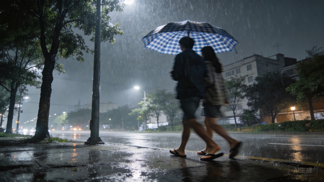 下雨天,别穿拖鞋蹚水! 下雨天,别穿拖鞋蹚水!