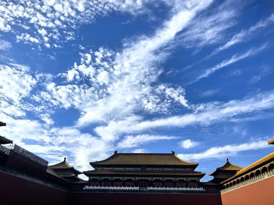 今天，被北京的蓝天狠狠治愈了——
