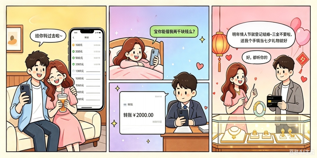 恋爱转账变“借款”?法院这样厘清“情”与“法” 恋爱转账变“借款”?法院这样厘清“情”与“法”