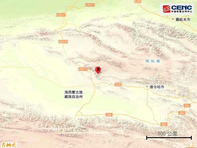 青海海西州直辖区发生5.6级地震，震源深度10千米
