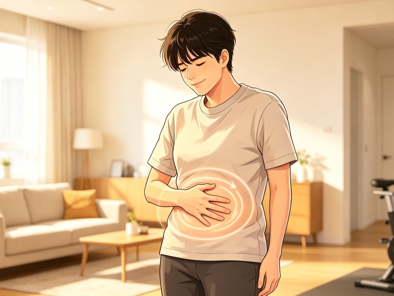 饭后肚子胀?不一定是吃多了!3个动作快速“消气” 饭后肚子胀?不一定是吃多了!3个动作快速“消气”