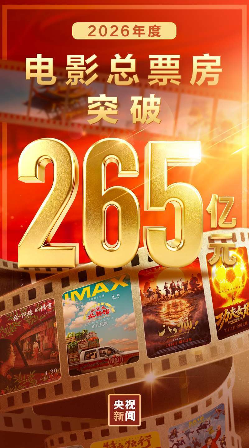 2026年度票房超265亿!暑期档观影场次、人数再创新高 2026年度票房超265亿!暑期档观影场次、人数再创新高