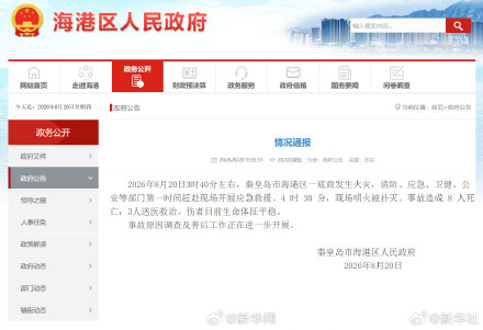 秦皇岛一底商火灾致8死 秦皇岛一底商火灾致8死