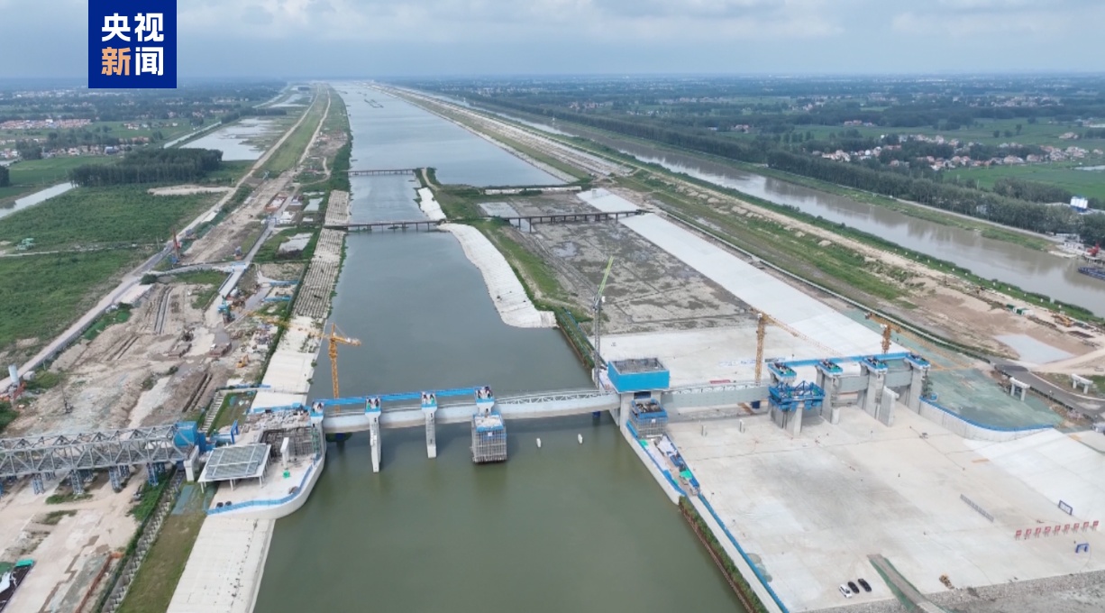 淮河入海水道二期淮阜枢纽主体工程全面完工 淮河入海水道二期淮阜枢纽主体工程全面完工