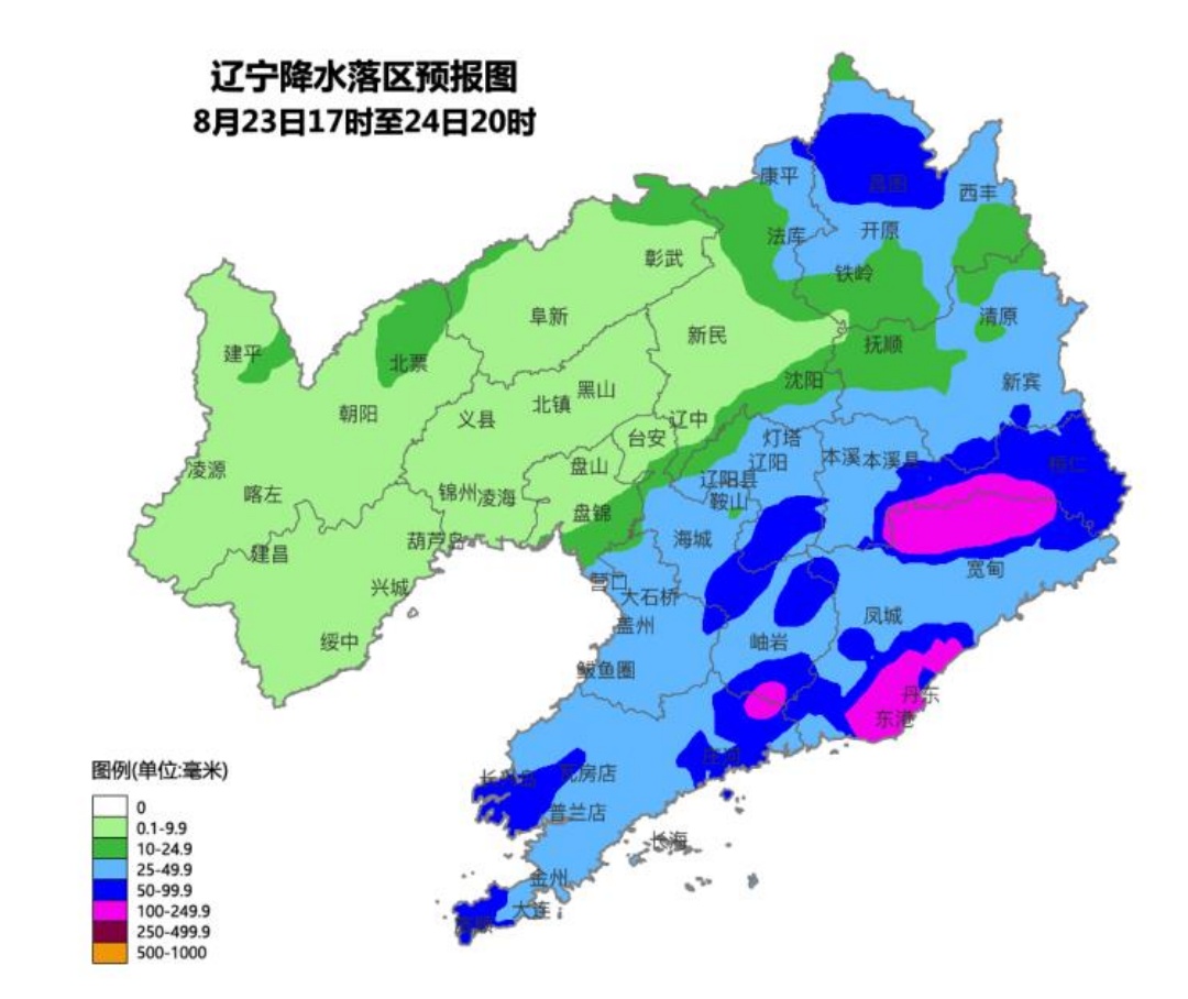 辽宁东南部将出现暴雨、大暴雨,从明晚持续到下周一! 辽宁东南部将出现暴雨、大暴雨,从明晚持续到下周一!