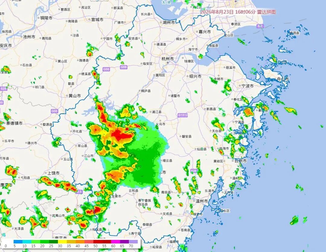 最高35℃！今明两天，强降雨“主战场”仍锁定在浙南，而本周后期高温还要“杀回马枪”