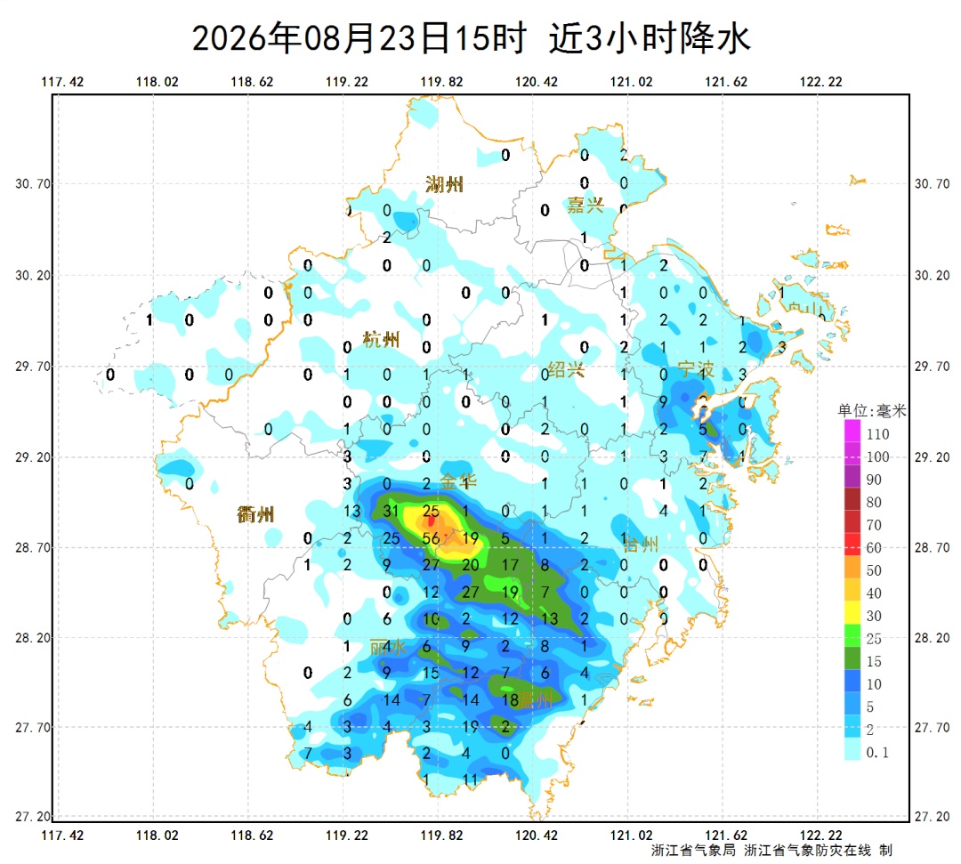 最高35℃！今明两天，强降雨“主战场”仍锁定在浙南，而本周后期高温还要“杀回马枪”