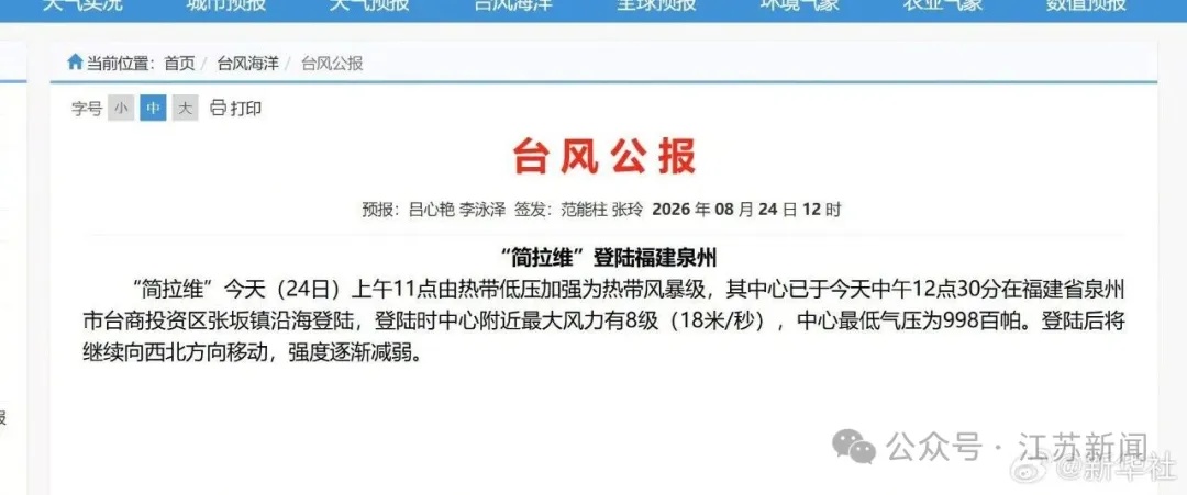 台风“简拉维”登陆!江苏本周有一次降水过程,大部分时段受副高控制;4个台风最新路径发布 台风“简拉维”登陆!江苏本周有一次降水过程,大部分时段受副高控制;4个台风最新路径发布