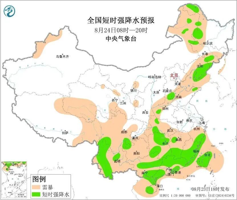 短时强降水再袭云南，雨量局地可达80毫米以上