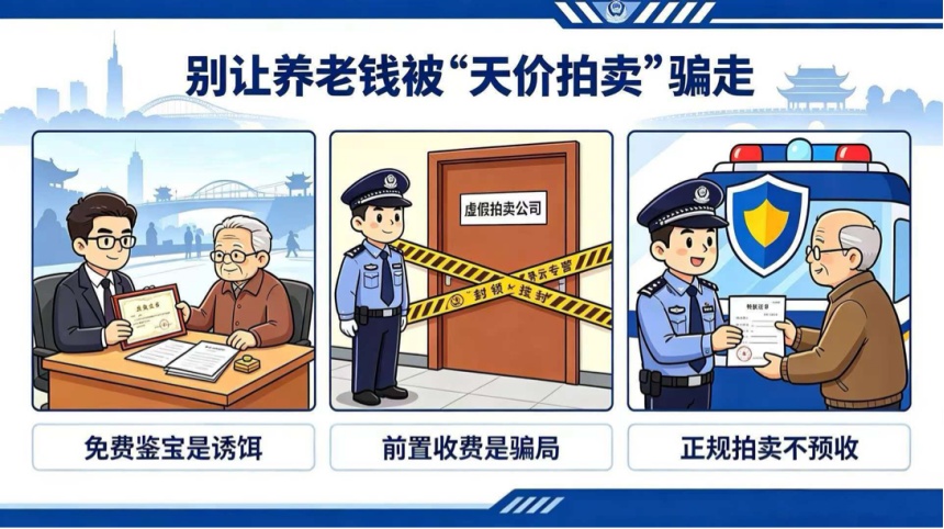 南京打掉4个针对老年群体的藏品拍卖诈骗犯罪窝点,涉案总价值达1.4亿元 南京打掉4个针对老年群体的藏品拍卖诈骗犯罪窝点,涉案总价值达1.4亿元