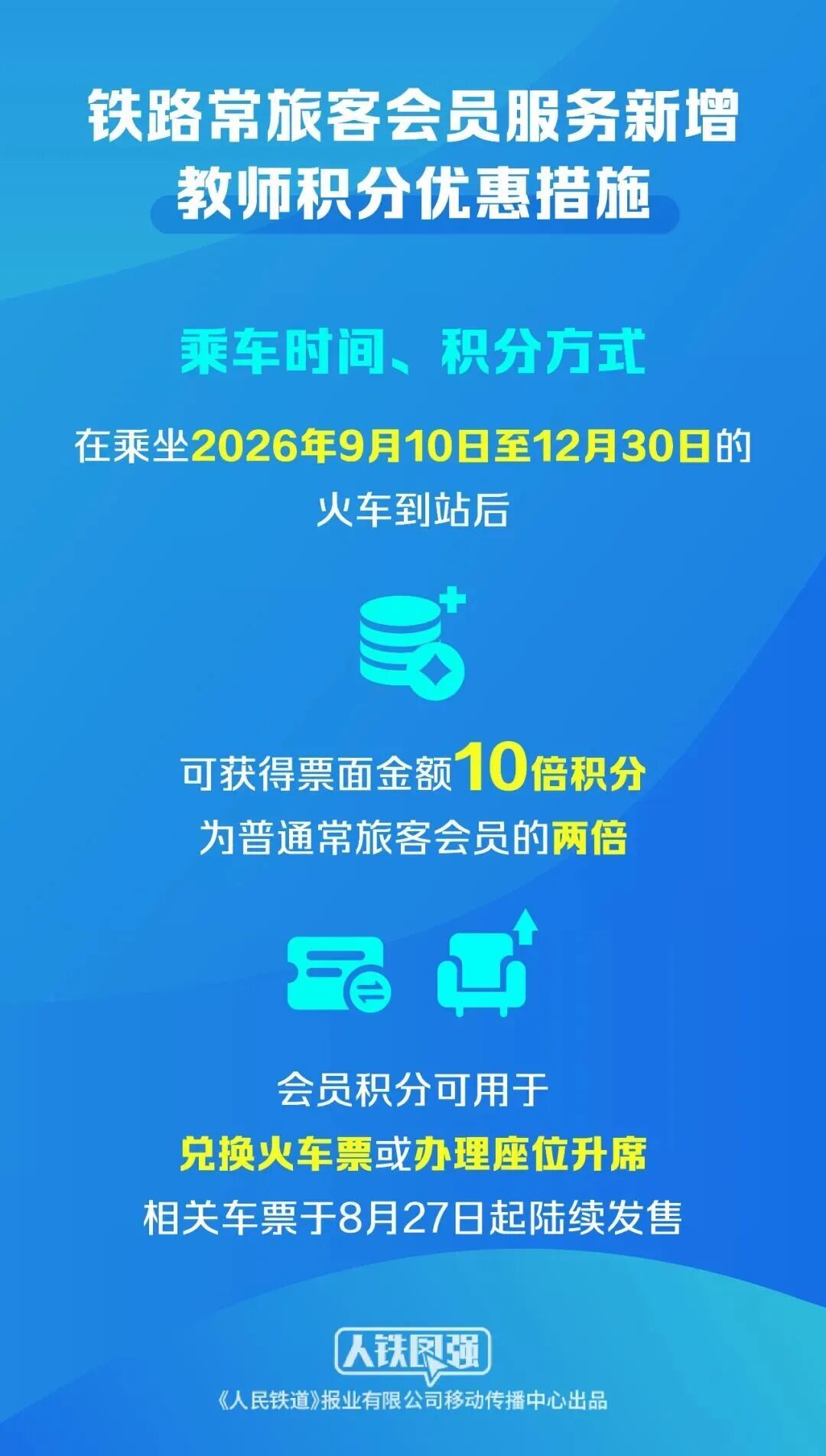 铁路12306推出教师积分优惠 铁路12306推出教师积分优惠
