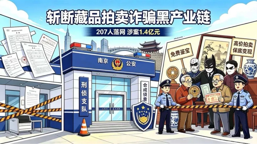 南京警方打掉4个窝点，涉案总价值达1.4亿元