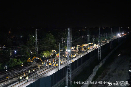 沪昆铁路嘉善段高架改造工程取得阶段性进展