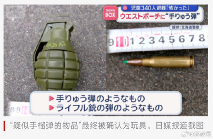 日媒:日本一小学附近发现“手榴弹”,自卫队出动,340名儿童紧急避难 日媒:日本一小学附近发现“手榴弹”,自卫队出动,340名儿童紧急避难