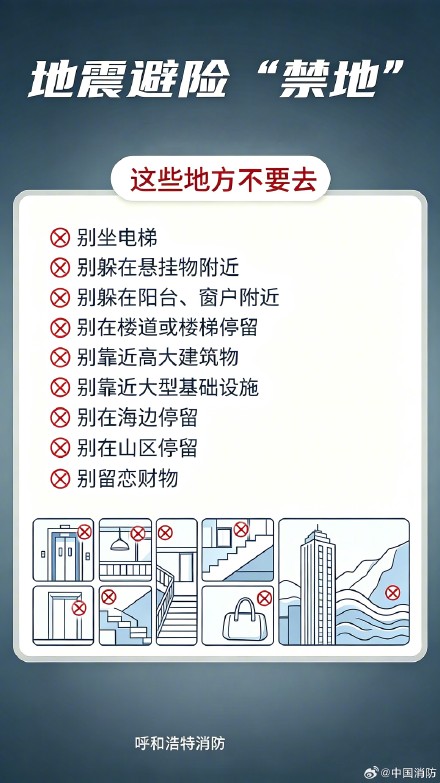 不同场景地震避险要点一定要掌握