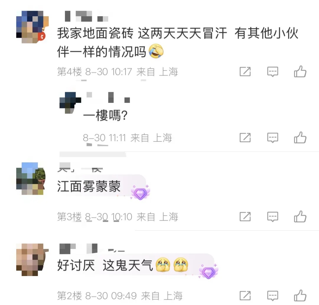 秋黄梅？上海市民：家里瓷砖都“冒汗”！午后雨势增强，局部大雨→