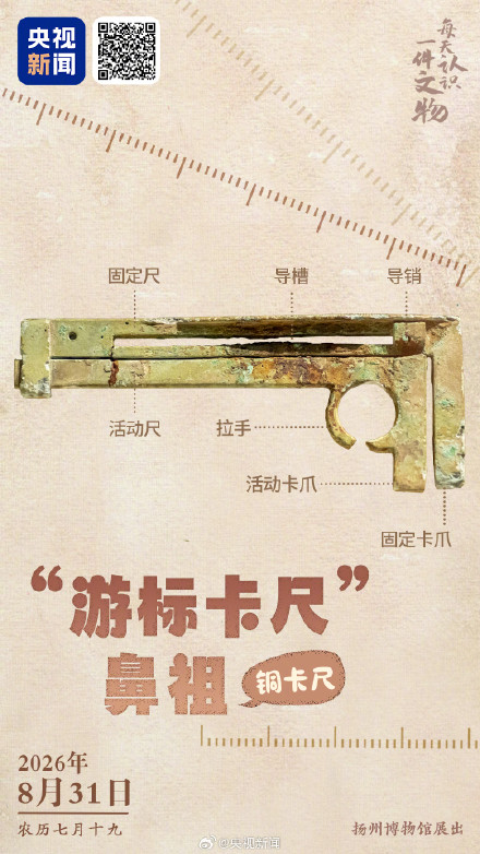 中国2000年前游标卡尺长这样 中国2000年前游标卡尺长这样