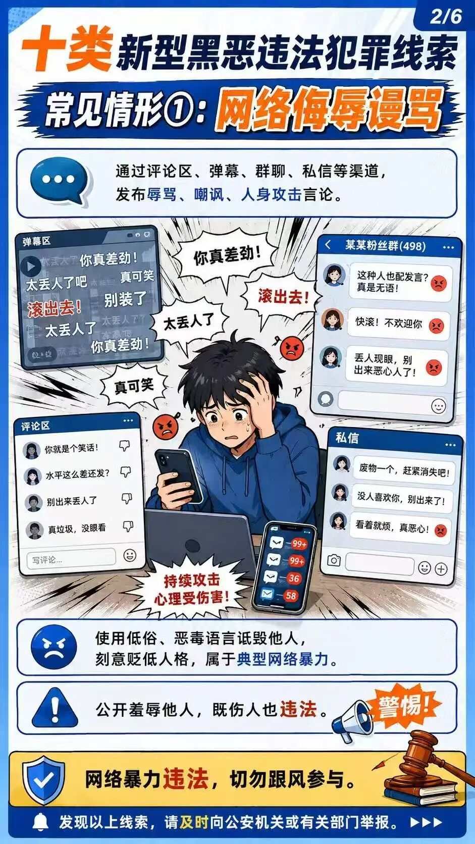 什么是网络暴力？一组图带你读懂这类新型黑恶犯罪