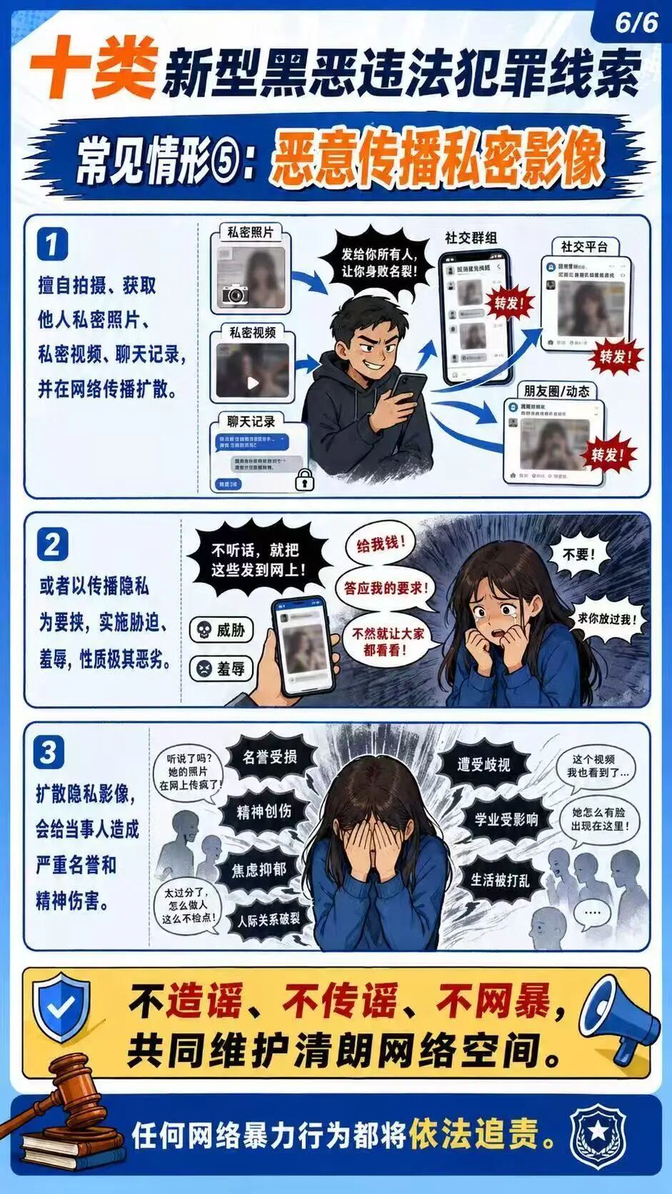 什么是网络暴力？一组图带你读懂这类新型黑恶犯罪