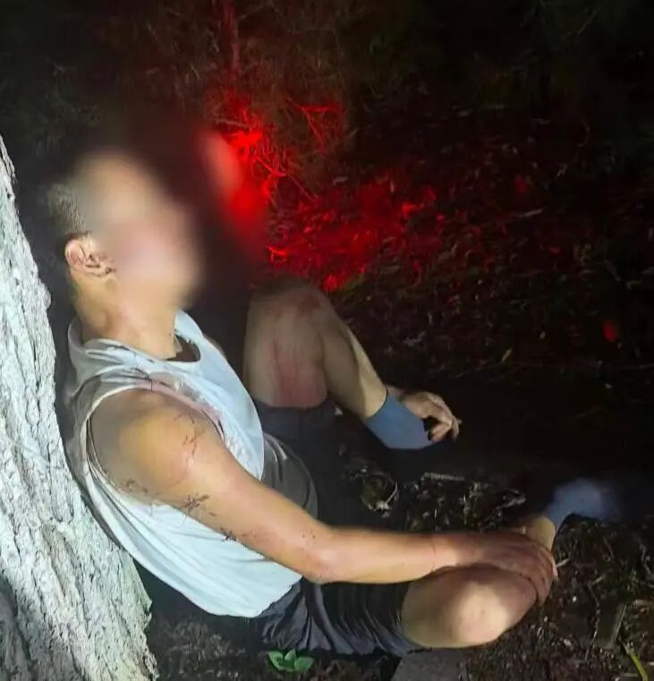 凌晨两点，小伙突然看见绿化带里有个人……