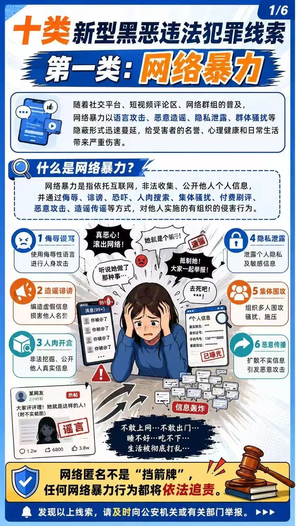 什么是网络暴力？一组图带你读懂这类新型黑恶犯罪