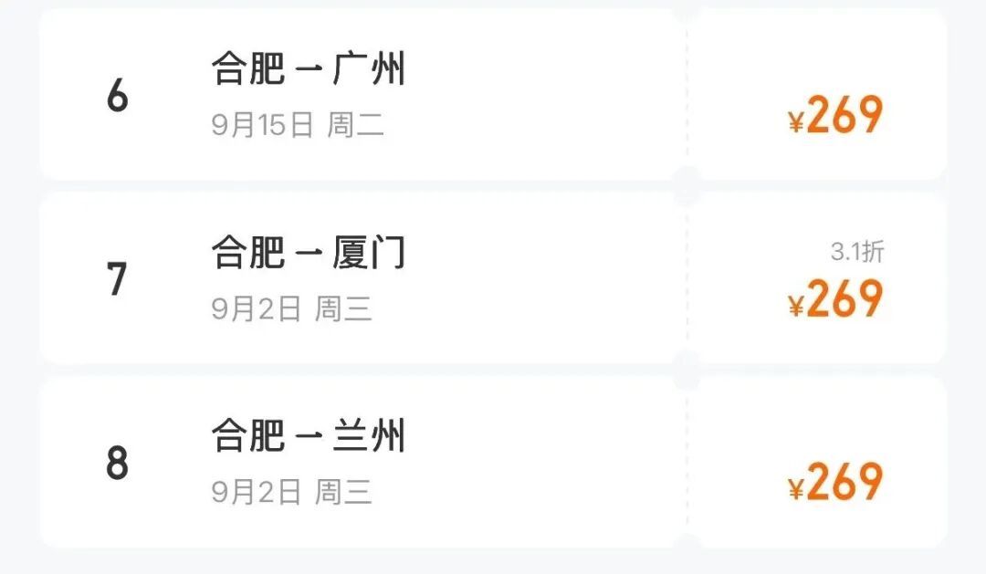 机票价格大跳水,惊现1折!合肥人可以抄底捡漏了 机票价格大跳水,惊现1折!合肥人可以抄底捡漏了
