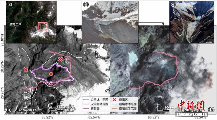 中国研究团队系统揭示吉隆泥石流灾害放大机制:高位冰岩崩+沿程增容 中国研究团队系统揭示吉隆泥石流灾害放大机制:高位冰岩崩+沿程增容